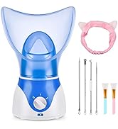 Face Steamer for Facial Deep Cleaning, Facial Steamer for Women, 2 Modes Nano Ionic Facial Steame...