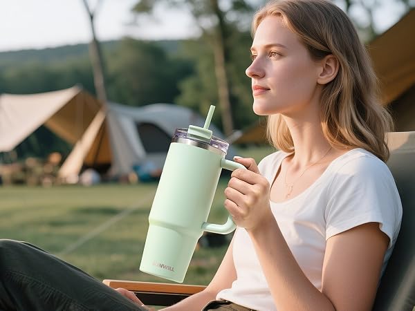Travel Coffee Mug with Handle