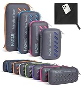BAGAIL Camping Towel with EVA Case, Compact & Ultra Soft Microfiber Travel Towel - Super Absorben...