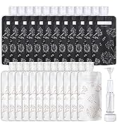 PACKISM Travel Pouches for Toiletries - 27 Pack Leak Proof 3oz TSA Approved Travel Squeeze Pouche...