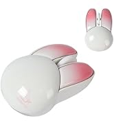 Wireless Mouse Bluetooth Cute Bunny Shape Small Quiet USB Optical Silent Funny Travel Cordless Mi...