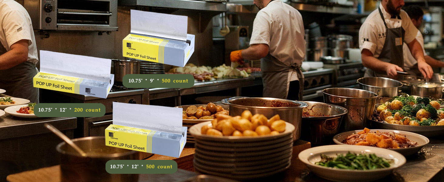 MESTAEK Pre-Cut Aluminum Foil Sheets