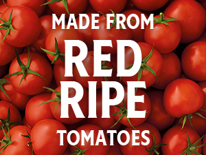 Made from red ripe tomatoes