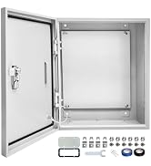 Outdoor Electrical Box 24x 24 x 8''D NEMA 4X Enclosure Steel Box, Waterproof & Dustproof Outdoor/...