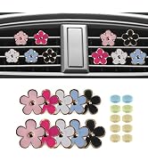 10 Packs Car Air Vent Clip Car Decoration ,Bling Flower Style Air Conditioning Outlet Clip ,Car A...