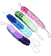 AARainbow 4 Packs Long Stretch Back Sponge with Rope Handles Back Scrubber Body Sponges for Bathi...