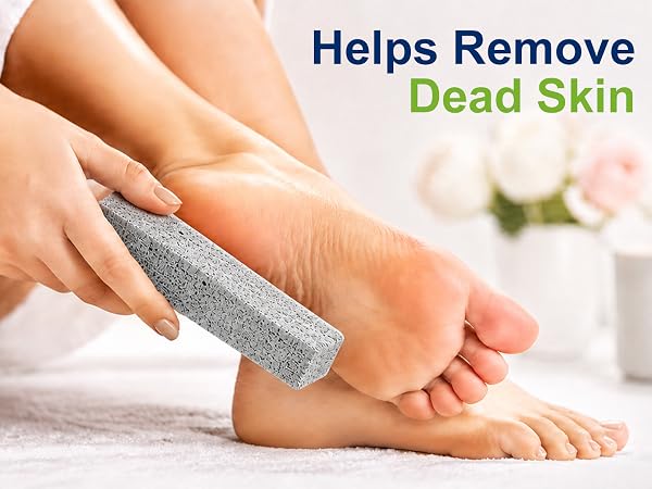 Pumice stone for foot care, rough heels and dry skin.