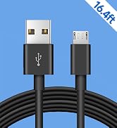 ANLINK 16.4ft 5M Micro USB Cable, Charging and Data Transfer, Micro USB Power Cord for Wyze Cam Y...