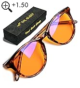orange blue light reading glasses women
