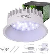 UVB Light for Reptiles, UVA UVB Reptile Light Fixture with Timer LED UVB Bulb for Bearded Dragon ...