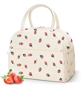 DALINDA Corduroy Lunch Bag Lunch Box for Women Men,Cute Insulated Lunch Bags,Water-Resistant Cute...