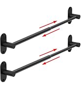 MIROAMZ Towel Bar, Adjustable 14.4inch - 25.2inch Towel Rack, Self Adhesive Wall Mounted for Bath...