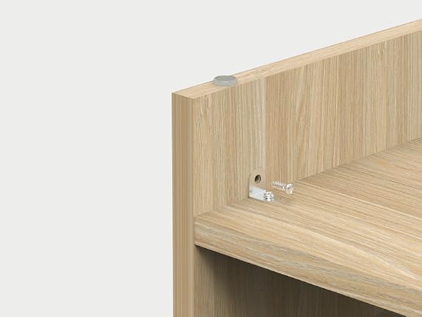 wooden desk shelf