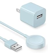 Fast Charger for Apple Watch Charger, Magnetic iWatch Charger to USB A Cable 3.3FT with USB A Wal...