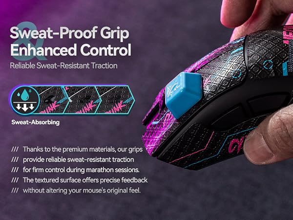 Sweat-Proof Anti-Slip Grip