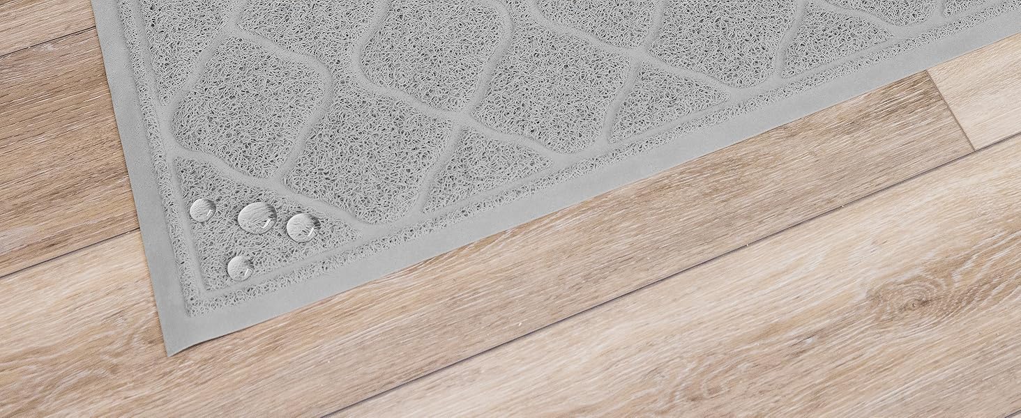 Litter Mat is Water Resistant Grey