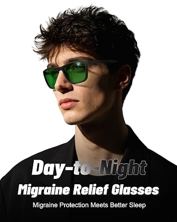 green lens migraine glasses