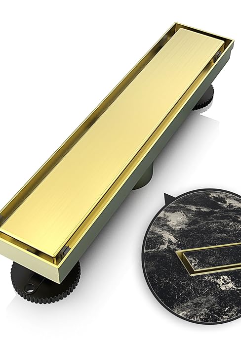 gold shower drain