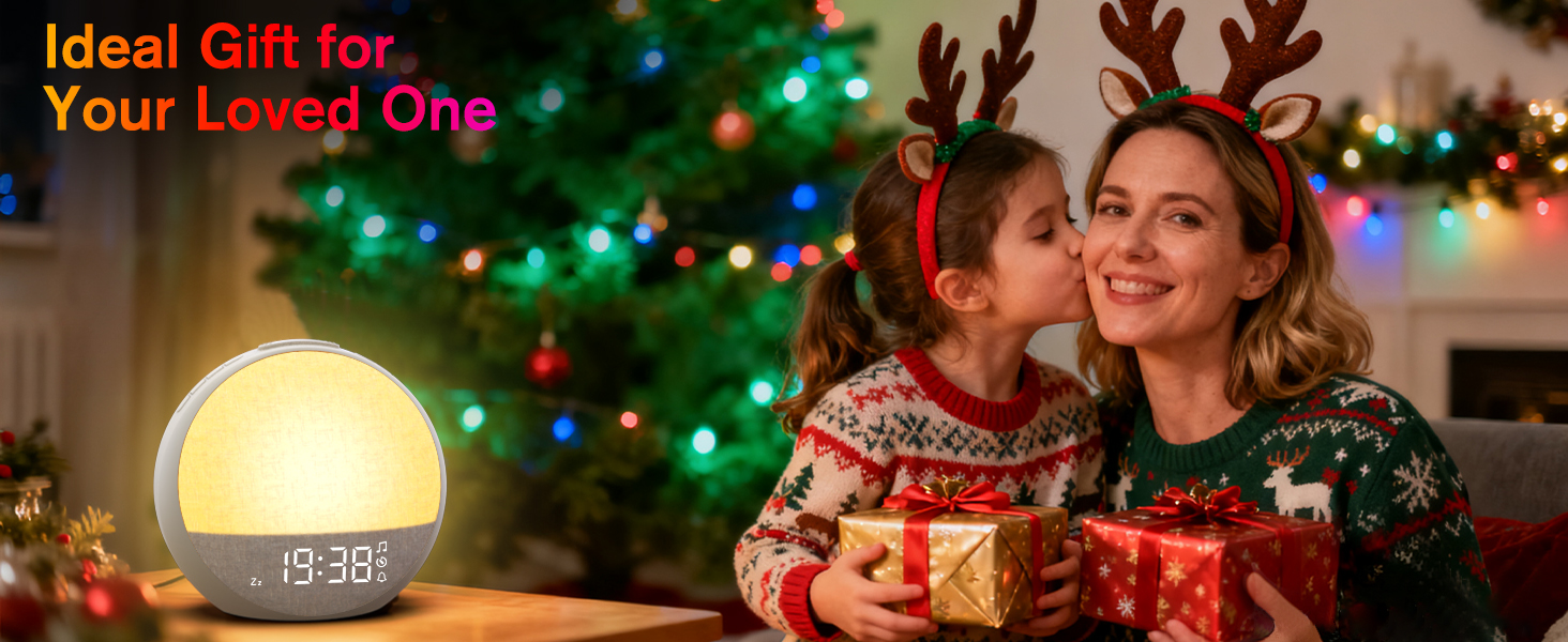 apuzom sunrise alarm clock is a great gift choice for christmas, birthday for kids, boys and girls