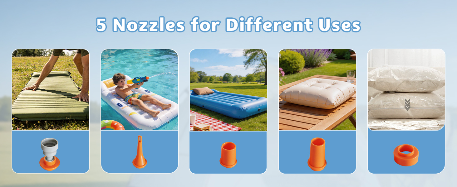 5 Nozzles for Different Uses