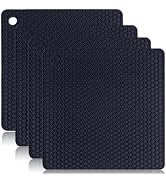 AICMEI Silicone Trivets for Hot Pots and Pans,4 Packs Multipurpose Non Slip Heat Resistant Pot Ho...