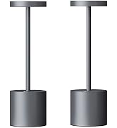 SAKRINGT 2 Pack Cordless Table Lamp Rechargeable,5000mAh Battery Operated Portable LED Table Ligh...