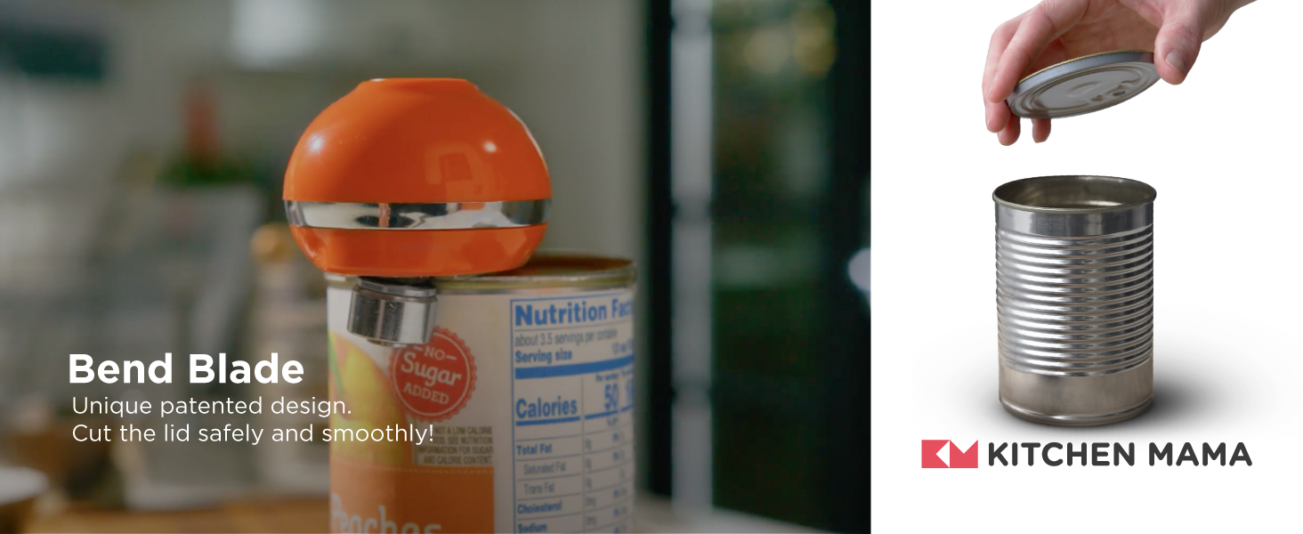Bend blade kitchen mama can opener cordless can opener efffortless mini can opener hands free