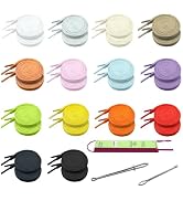 28 Pcs Drawstring Replacement,14 Colors Hoodie String Replacement Cord with Bodkin and Plastic Dr...
