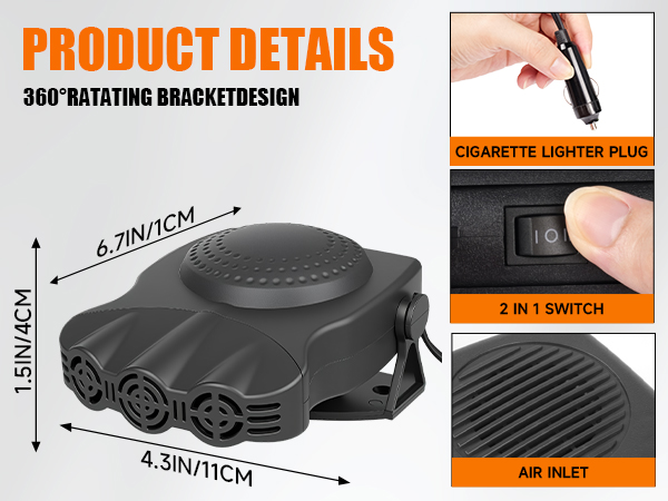 portable car heater