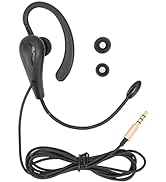EBTOOLS Call Center Headset,Ear Hook Single Sided 3.5mm Headphone with Microphon...