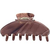 Hana Mia Premium Durable Acetate Hair Clip for Women - Large No Slip Claw Clip for Thick Hair | 1...