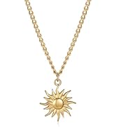 GINAZL Sun Necklace for Men Mens Necklaces Anniversary Birsthday Gifts for Men Him Boyfriends Sum...