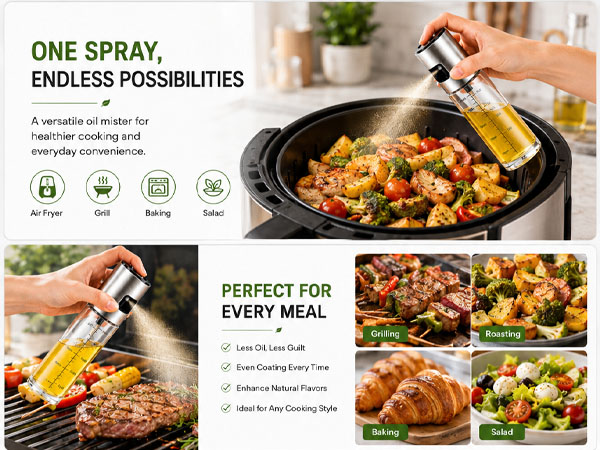 NIKKIER Oil Sprayer for Cooking