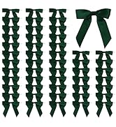 Satin Ribbon Bows for Gift Wrapping - 2.5 Inch Premade Bows with Twist Ties for Treat Bags, Birth...