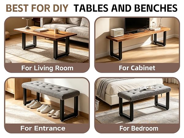 16 Inch Metal Bench Legs Coffee Table Legs