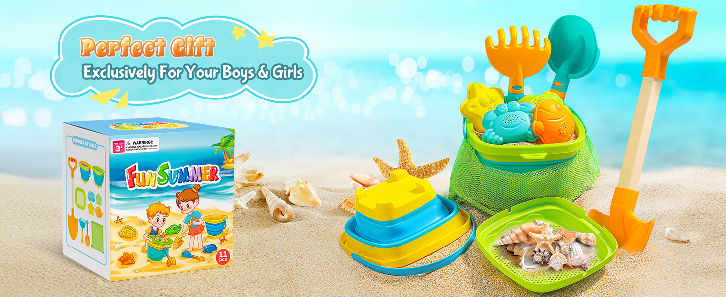 collapsible beach buckets for kids