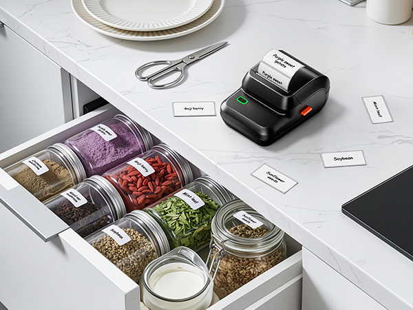 label maker for storage bins