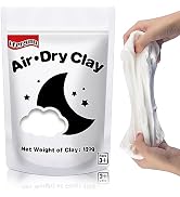 ifergoo White Air Dry Clay, Modeling Clay for School Art & Craft Project. Refill White Clay for K...