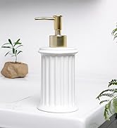 Bosilunlife Hand Soap Dispenser Ceramic 9.5oz Lotion Dispenser for Bathroom Dish Soap Dispense