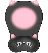 Gel Mouse Pad with Wrist Rest for Mouse Ergonomic Cat Mouse Wrist Rest Non-Slip Silicone Cute Mou...