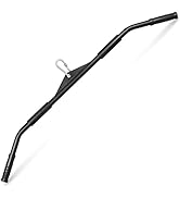 Yes4All Wide Grip Curl LAT Pull Down Bar Attachments Rubber Handgrips/Curl Bar/Press Down for Cab...