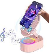 AKLLCCR Wireless Induction Audio Bluetooth Speaker 5in1 Phone Holder Emergency Rechargeable (3000...