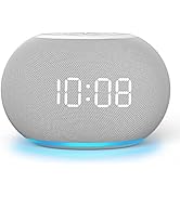 Reacher Auto-Dimmable Sound Machine Alarm Clock with Night Light, 20 Soothing Sounds, LED Digital...