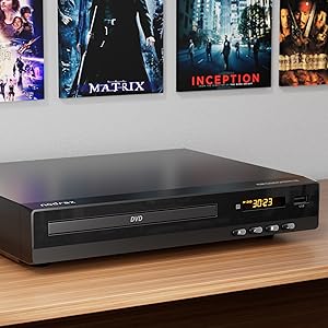 Nodrax FlexaPlay DVD Player Supports Multi-Formats Including DVD, CD, VCD, MP3, WMA, and JPEG etc