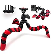 Acuvar 8" Inch Flexible Tripod w/Wrapable Legs Quick Release Plate Great for All Go Pro Hero Came...