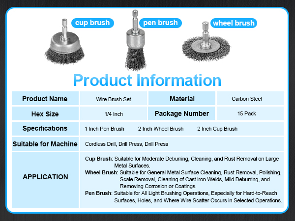wire brush for drill