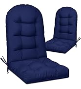 Cethytirko 2 Pack Adirondack Chair Cushion, Waterproof Rocking Chair Cushion - Fade Resistant Pat...