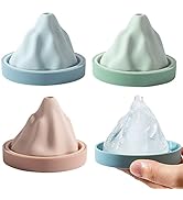 Large Whiskey Ice Cube Molds, Cocktail Ice Cube Tray, Silicone Ice Mountain Shaped Ice Molds, Fun...