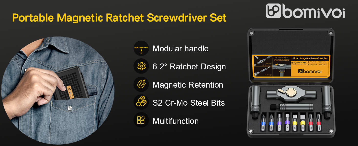 Magnetic screwdriver set