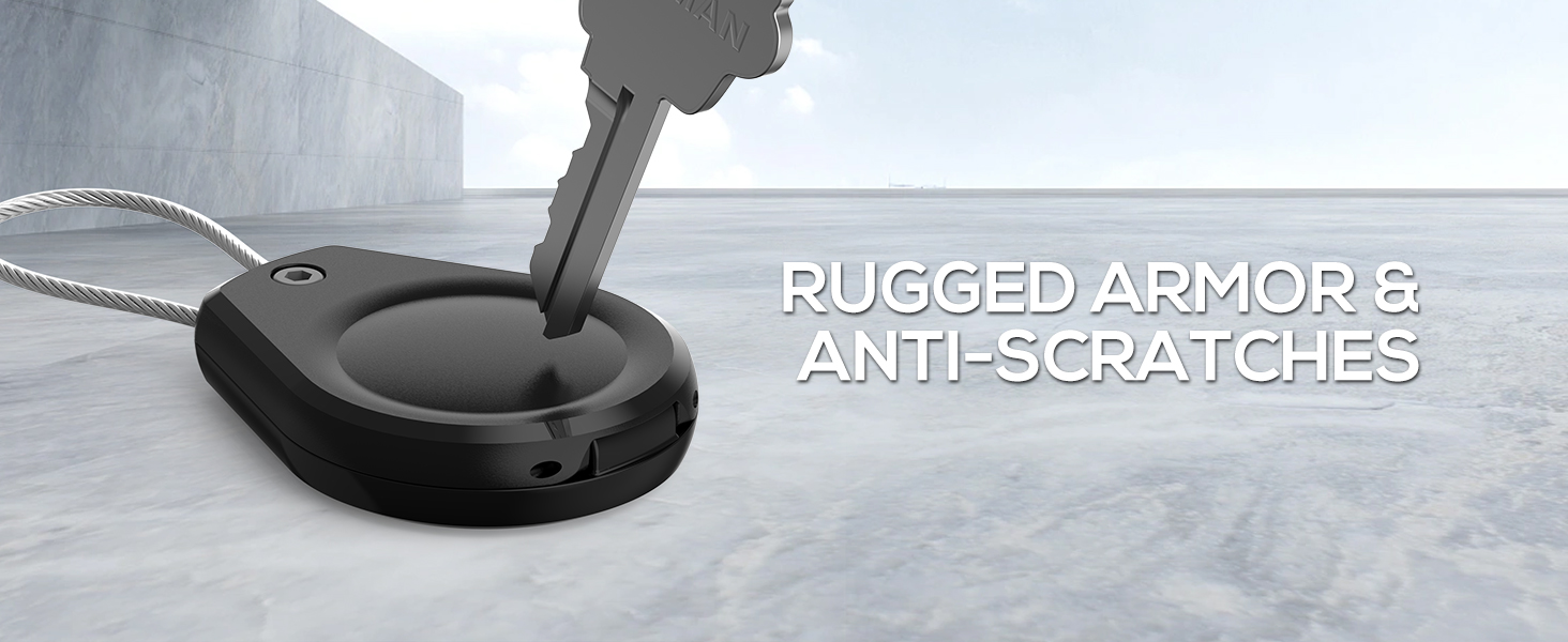 WATERPROOF AIRTAG KEYCHAIN
